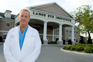Dr. Michael Lange in front of The Lange Eye Institute in The Villages Florida, home of the dry eye! 